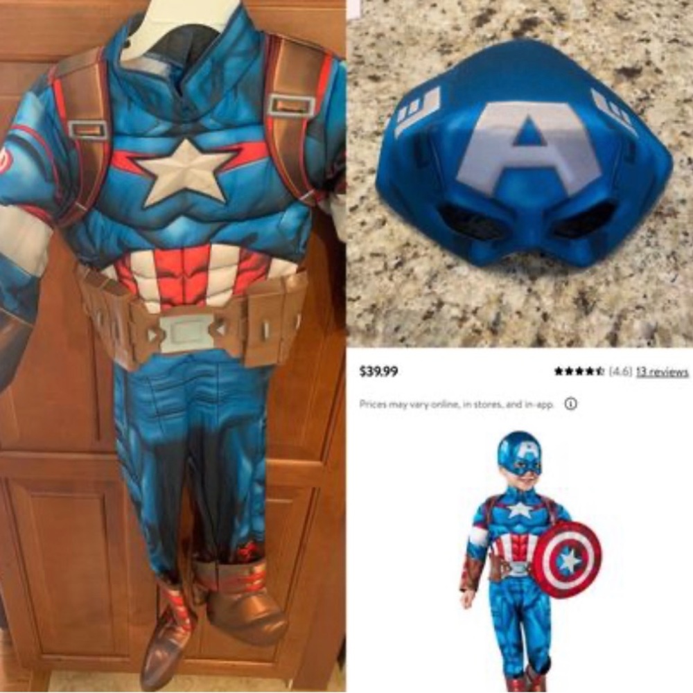 2-3T captain America’s costume